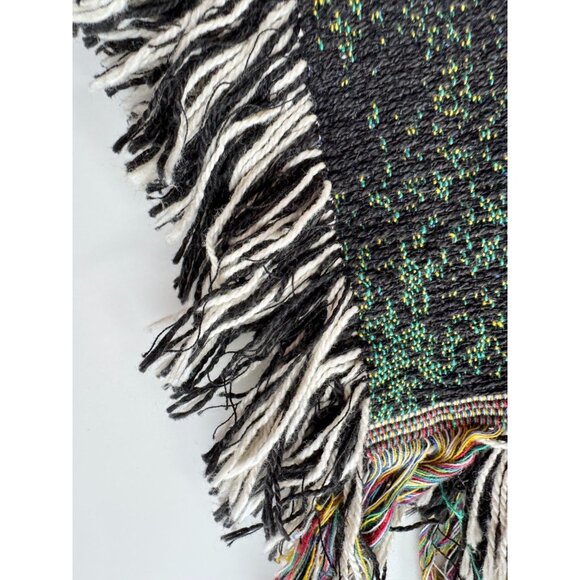 ARLETA PECH "Dancing Flamencos" Floral 100% Cotton Woven Tapestry Throw Blanket - Picture 11 of 12